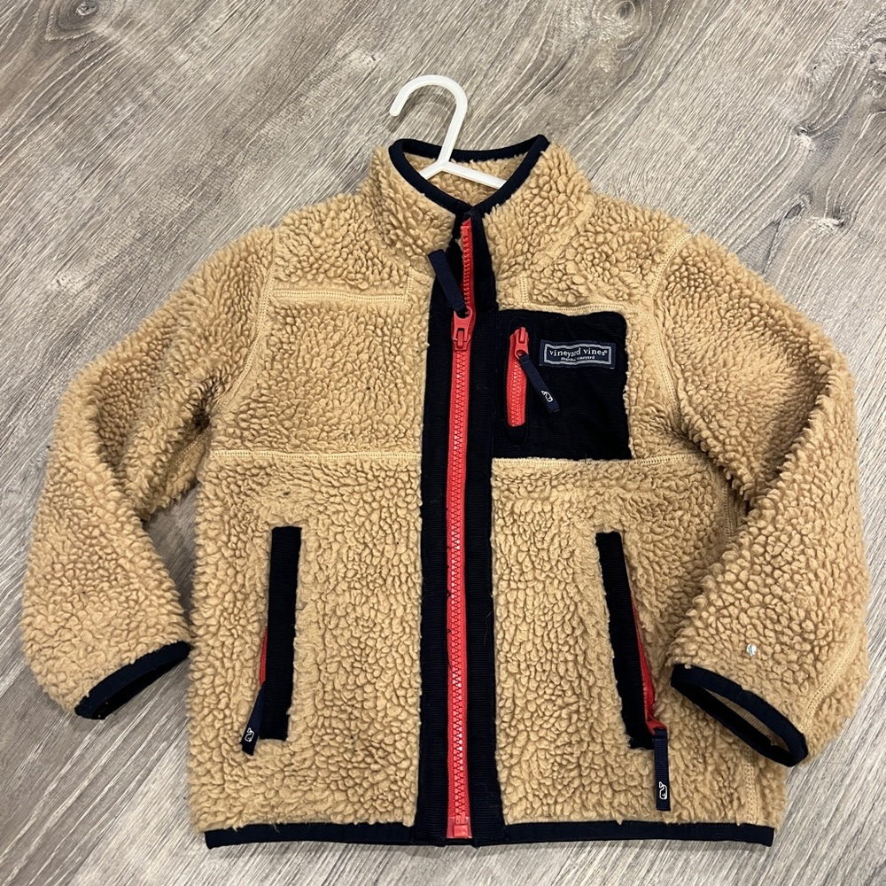 Vineyard Vines Sherpa Fleece SuperShep™ Full-Zip Jacket 3T